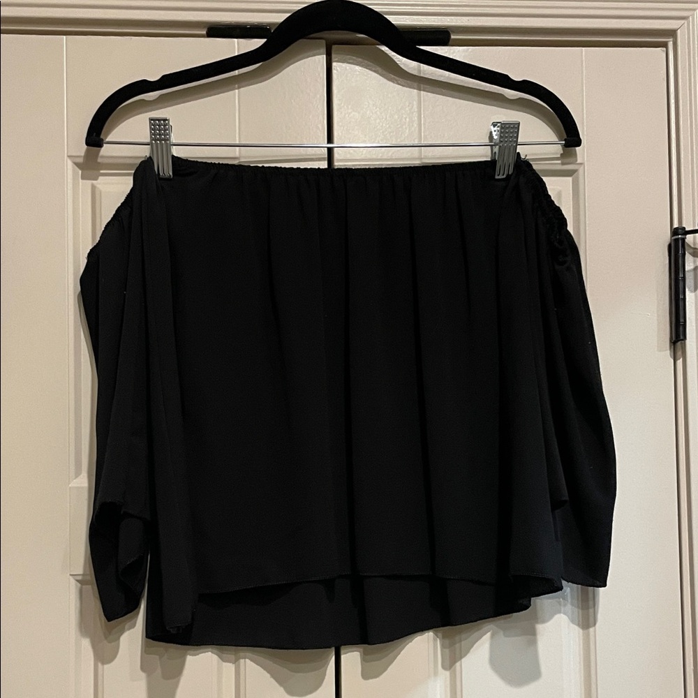 Black Off-Shoulder Blouse
